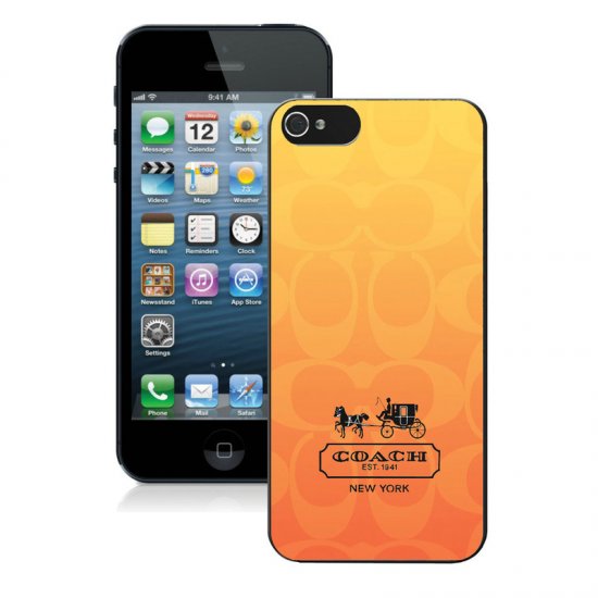 Coach In Signature Orange iPhone 5 5S Cases AIW | Women